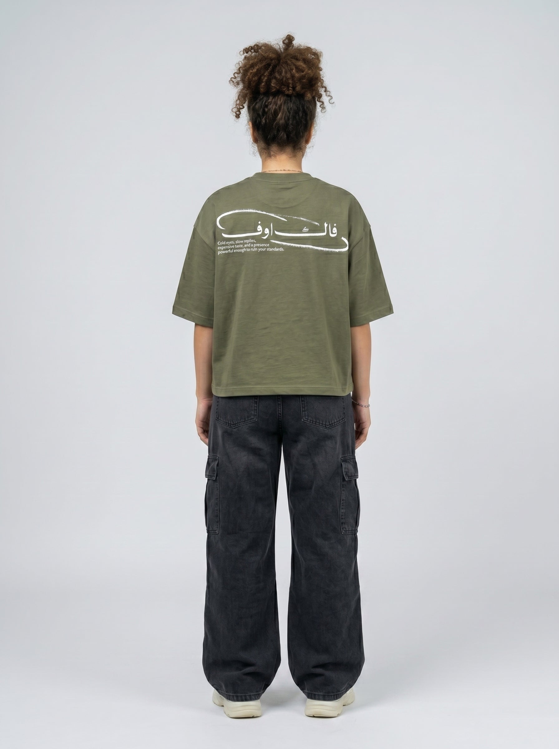 T-shirt fuck off olive w