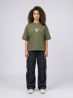 T-shirt fuck off olive w