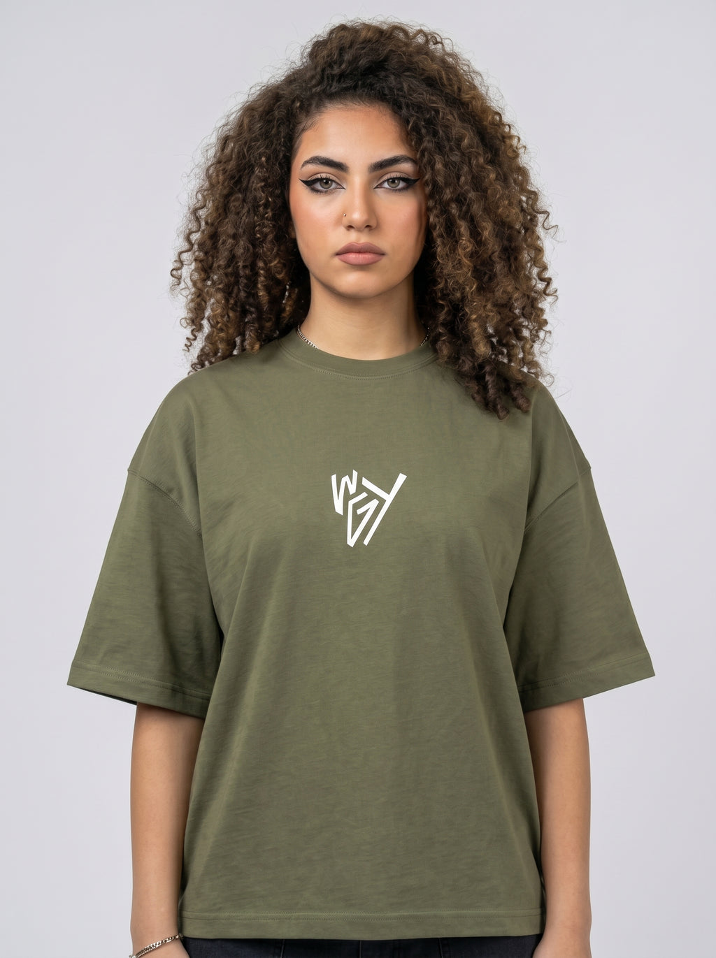 T-shirt fuck off olive w