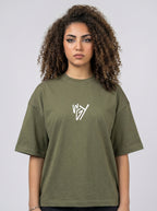 T-shirt fuck off olive w