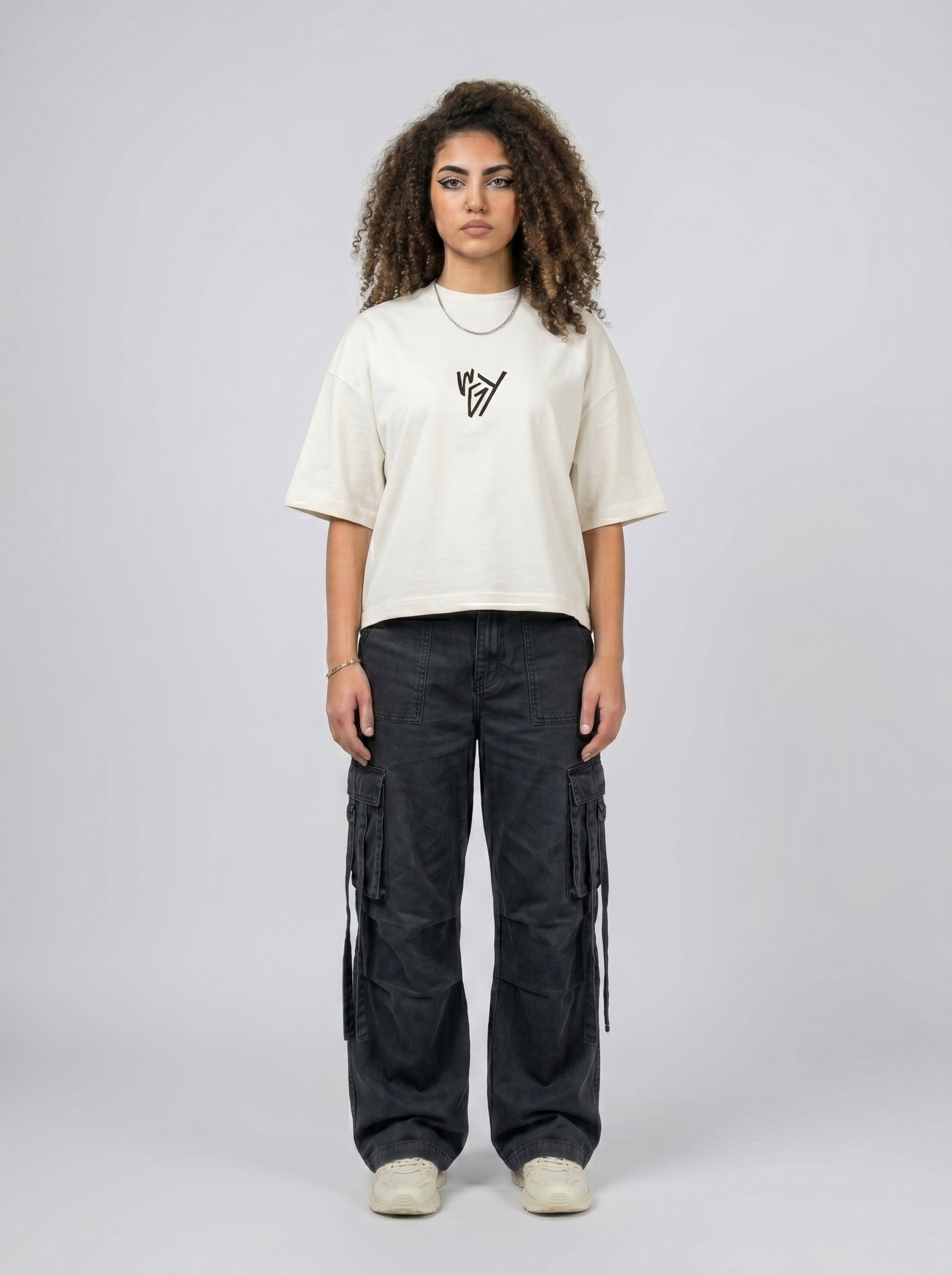 T-shirt fuck off white
