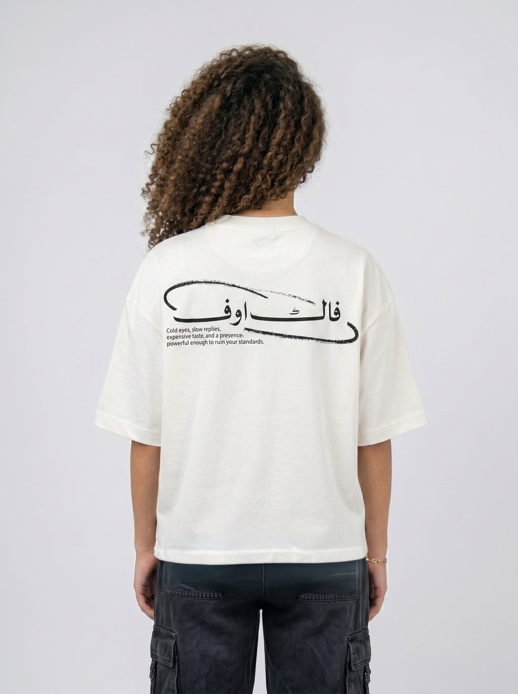 T-shirt fuck off white