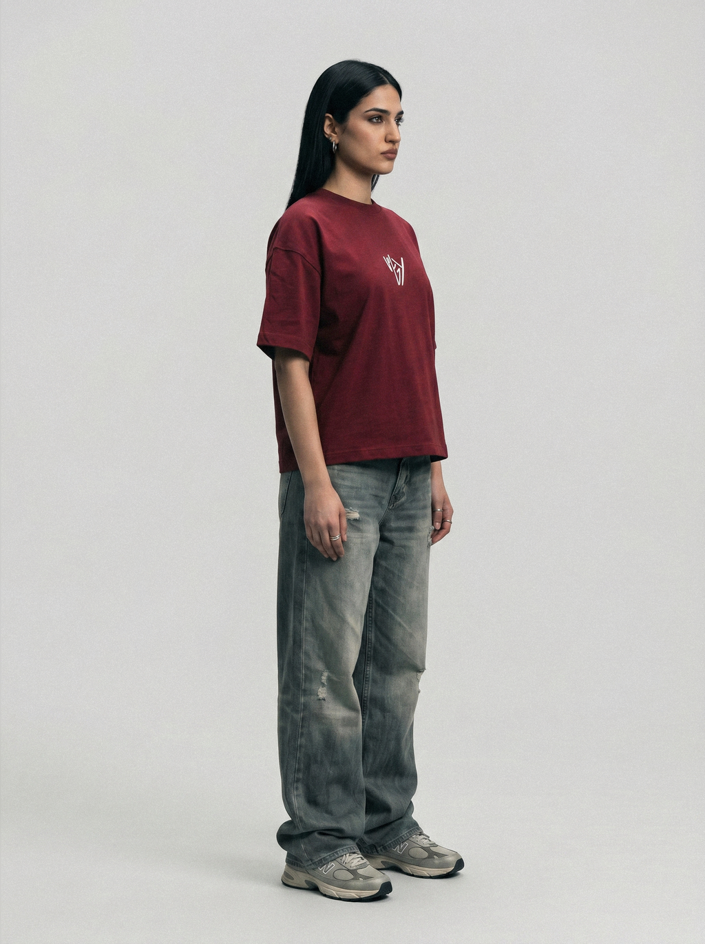 T-shirt limitless burgundy w