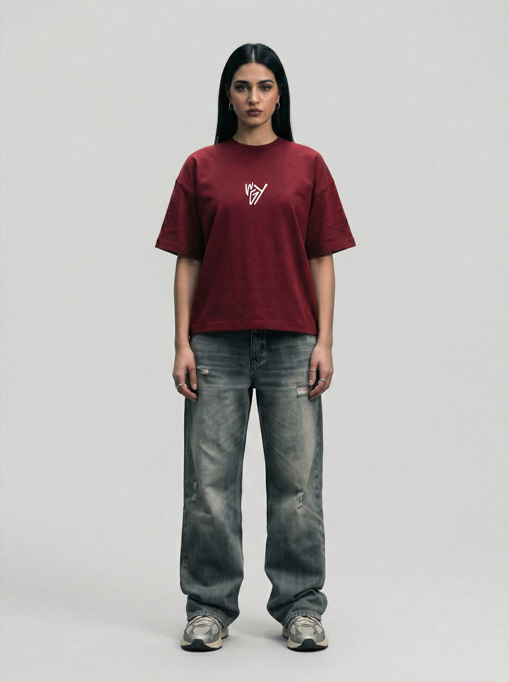T-shirt limitless burgundy w