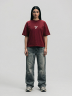T-shirt limitless burgundy w