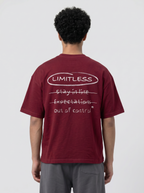 T-shirt Limitless burgundy