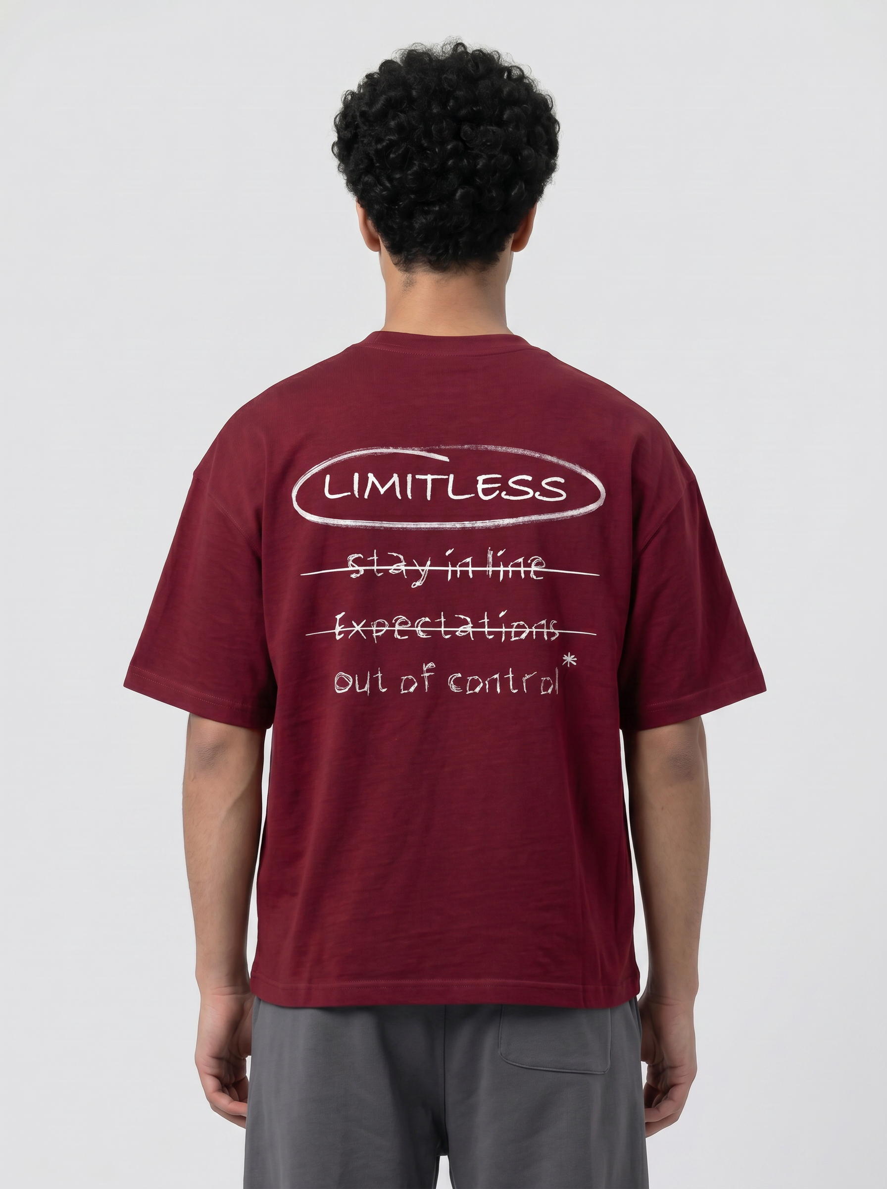 T-shirt Limitless burgundy