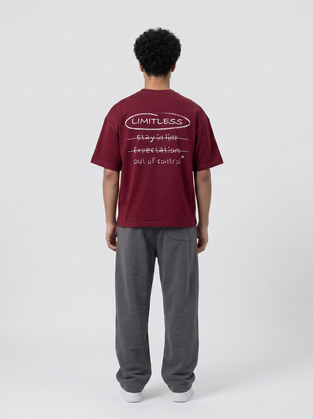 T-shirt Limitless burgundy