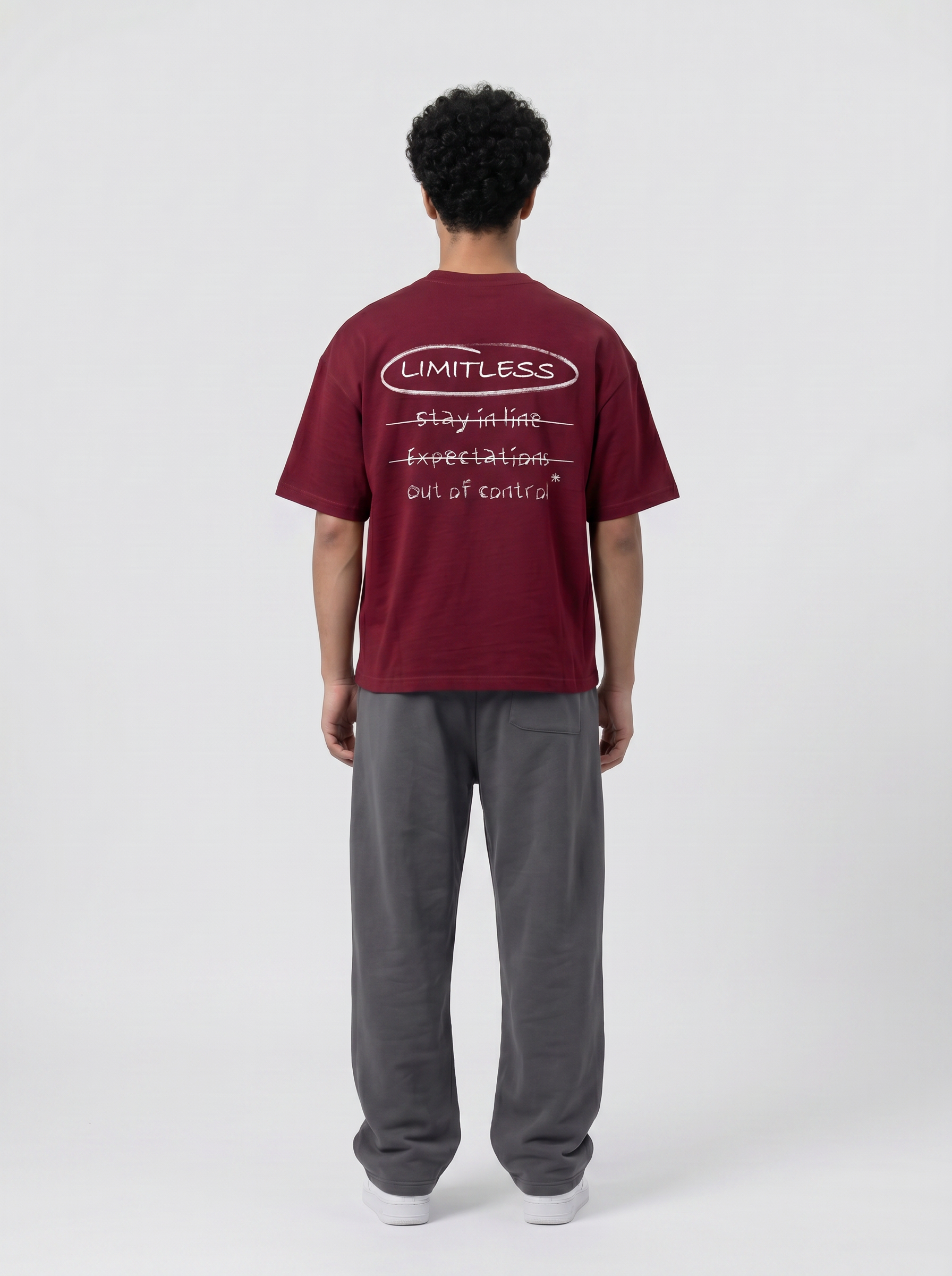 T-shirt Limitless burgundy