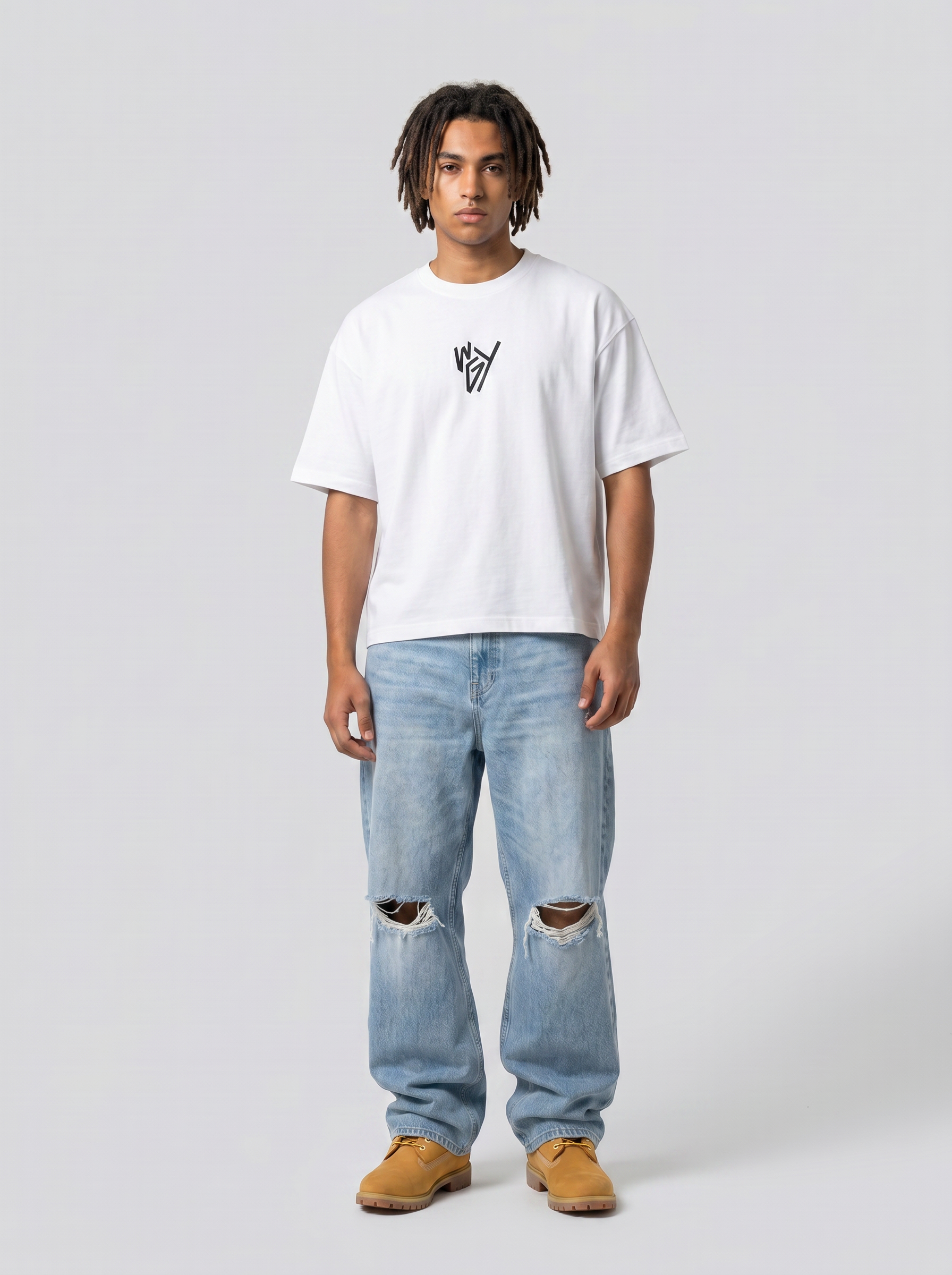 T-shirt fuck off white