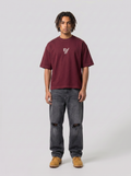 T-shirt fuck off burgundy