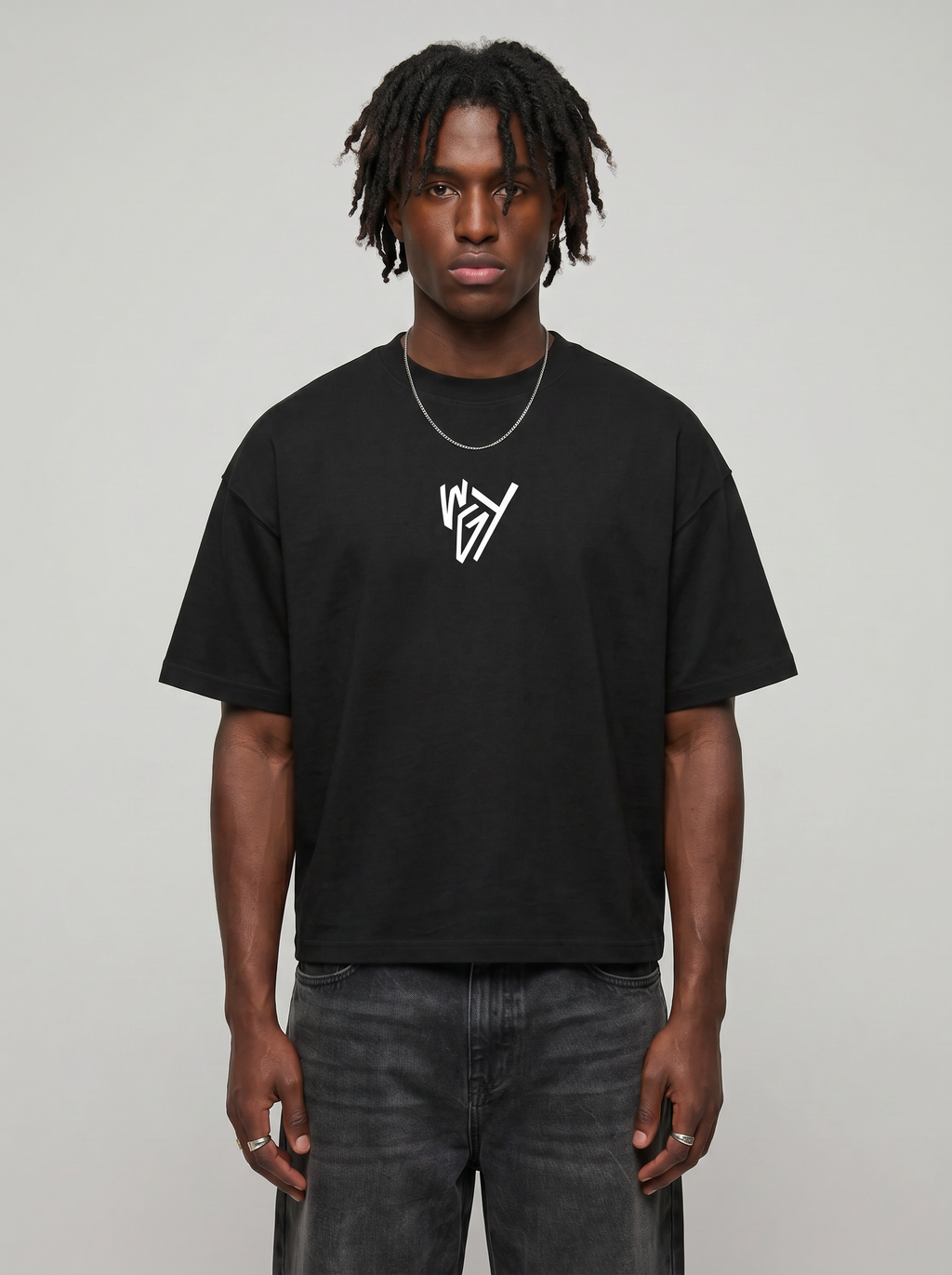 T-shirt unique black