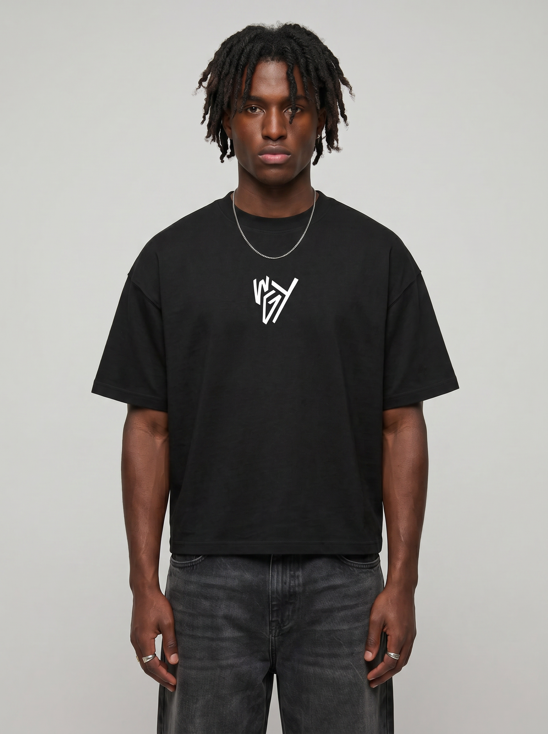T-shirt unique black